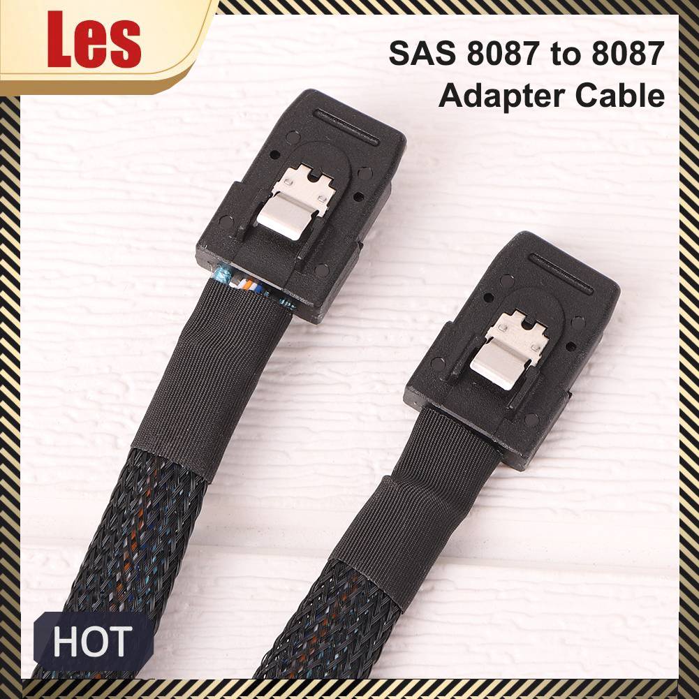 Cáp Dữ Liệu Ổ Cứng SAS SFF 8087 Sang SFF 8087 Server Dài 50cm - Màu Đen