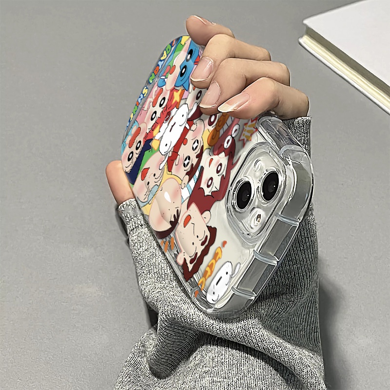 Ốp Điện Thoại Silicone Mềm Trong Suốt Chống Sốc In Hình Gia Đình Dễ Thương Cho IPhone 14 13 12 11 Pro Max XS X XR