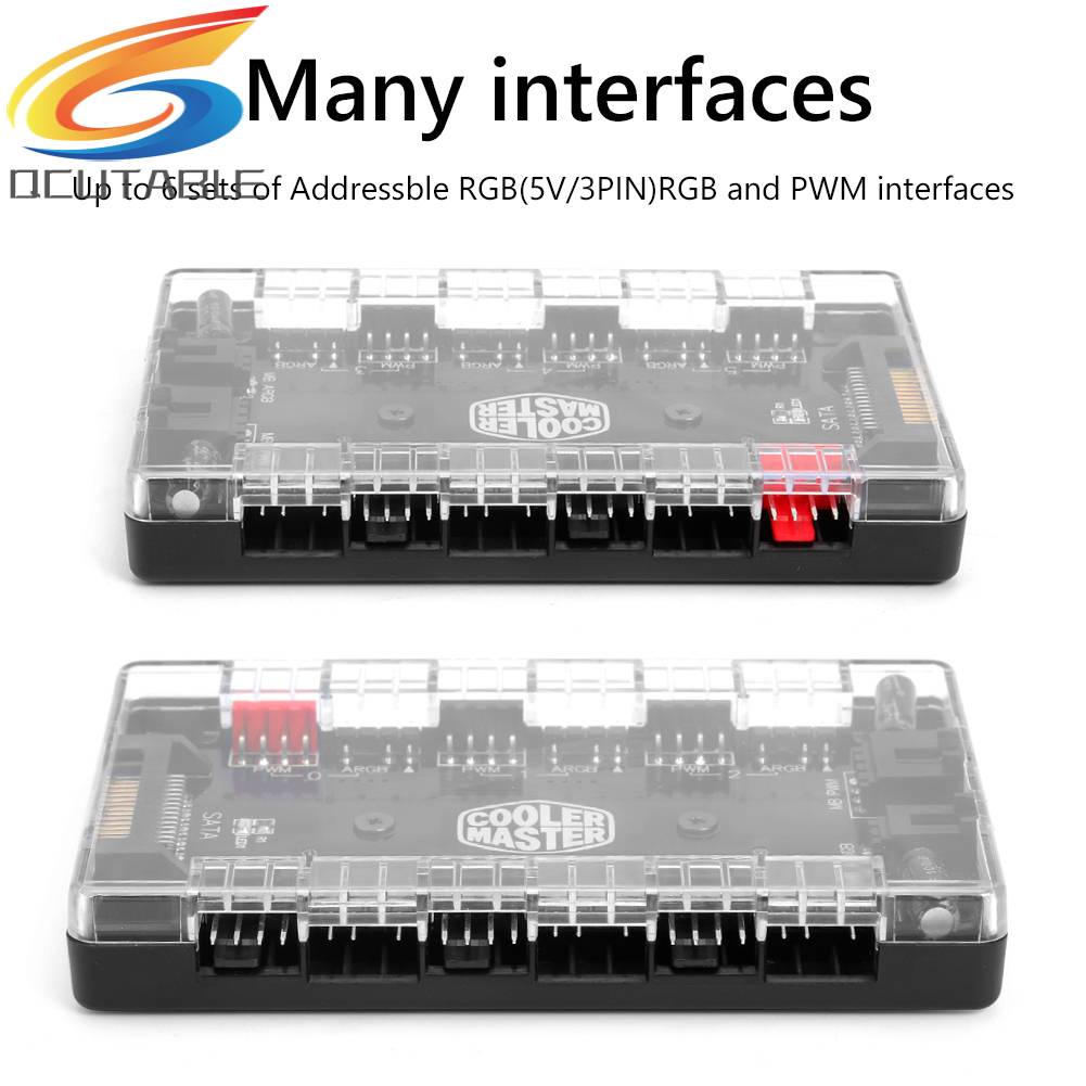 Hub Chia Cổng Quạt 1 Sang 6 PWM ARGB 4 Pin PWM 3 Pin