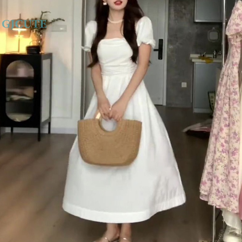 Đầm Midi Chữ A Dáng Xòe Thanh Lịch Mùa Hè Cho Nữ