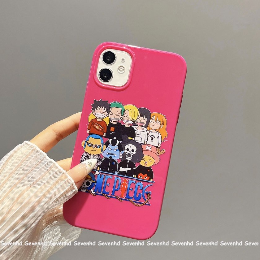 Ốp Điện Thoại Mềm Chống Sốc Bề Mặt Bóng In Họa Tiết Hoạt Hình Cho iPhone 14 13 12 11 Pro Max SE2020 X Xr Xs Max 8 7 6Plus
