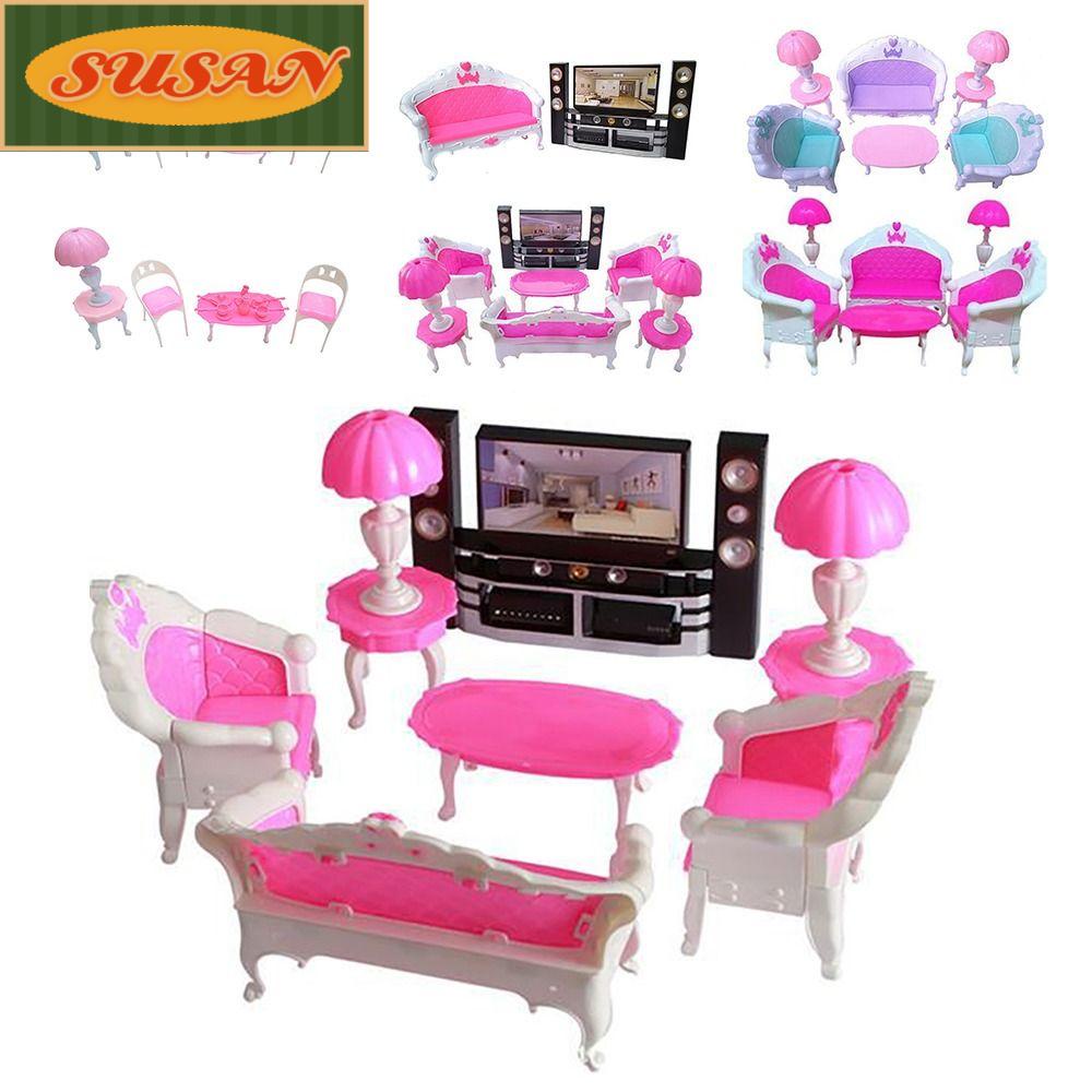 SUSANS Mô Hình Đèn Bàn Ghế Sofa Mini Trang Trí Nhà Búp Bê