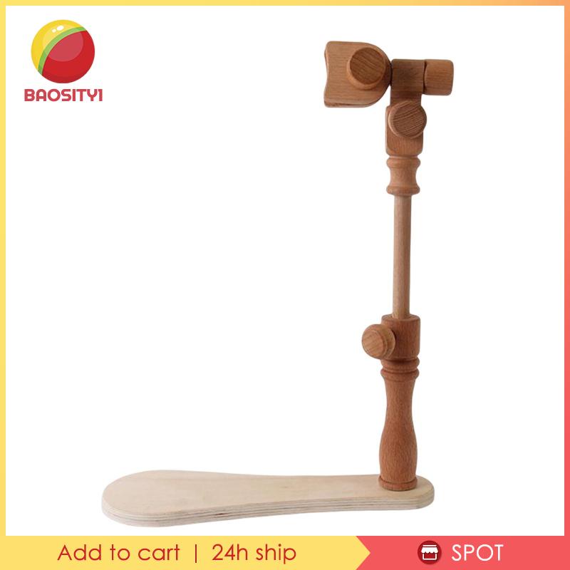 [Baosity1] Giá Đỡ Khung Thêu Xoay 360 Độ Bằng Gỗ Tự Nhiên Cho May Vá Cơ Bản