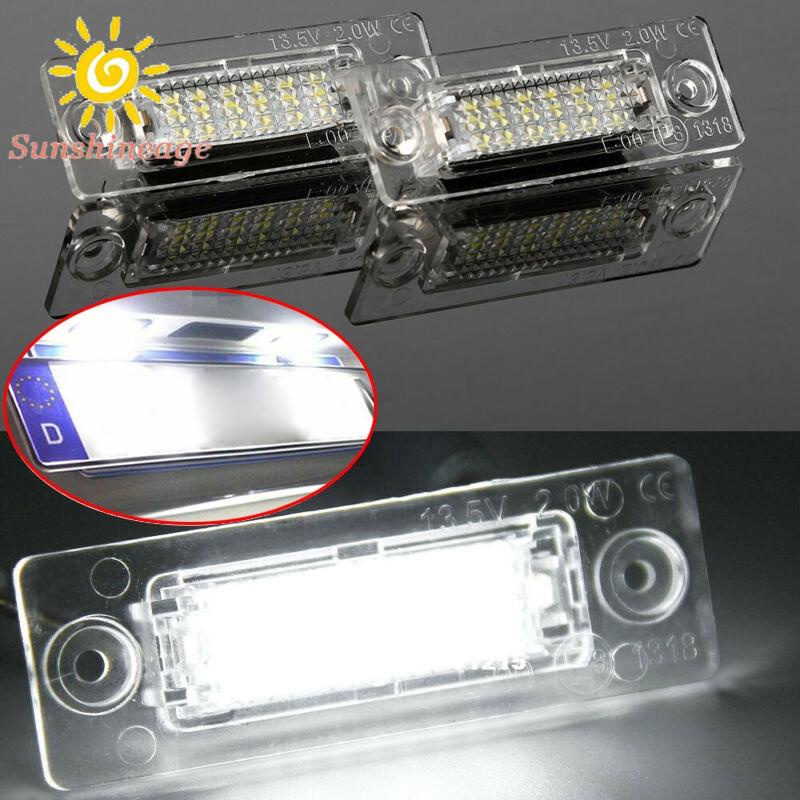 1 Cặp Đèn LED Chiếu Biển Số Xe Hơi Ánh Sáng Trắng 6000K Chất Lượng Cao Mới