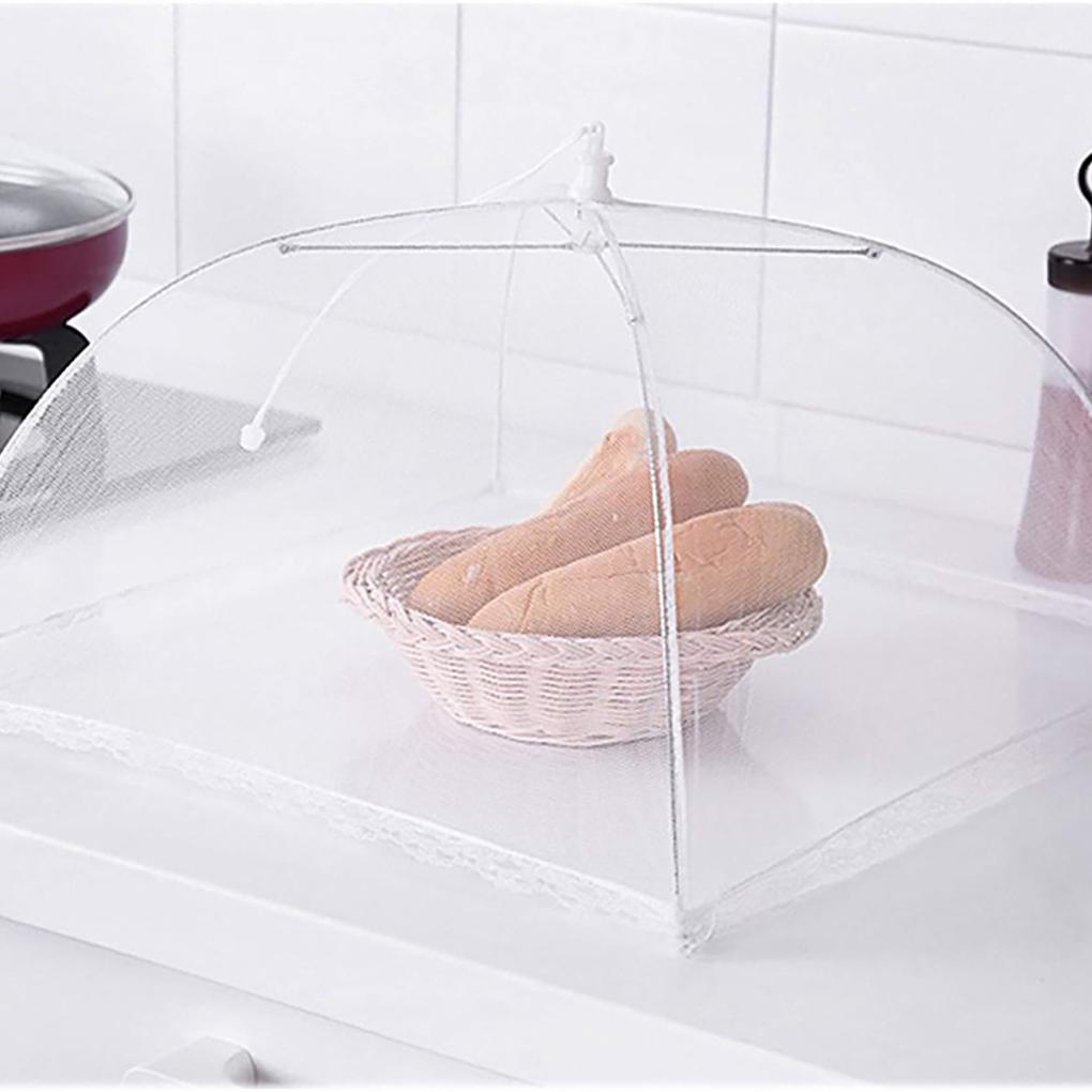 Set 6 Tấm Lưới Che Phủ Thực Phẩm Chống Ruồi Tiện Dụng Khi Đi Dã Ngoại