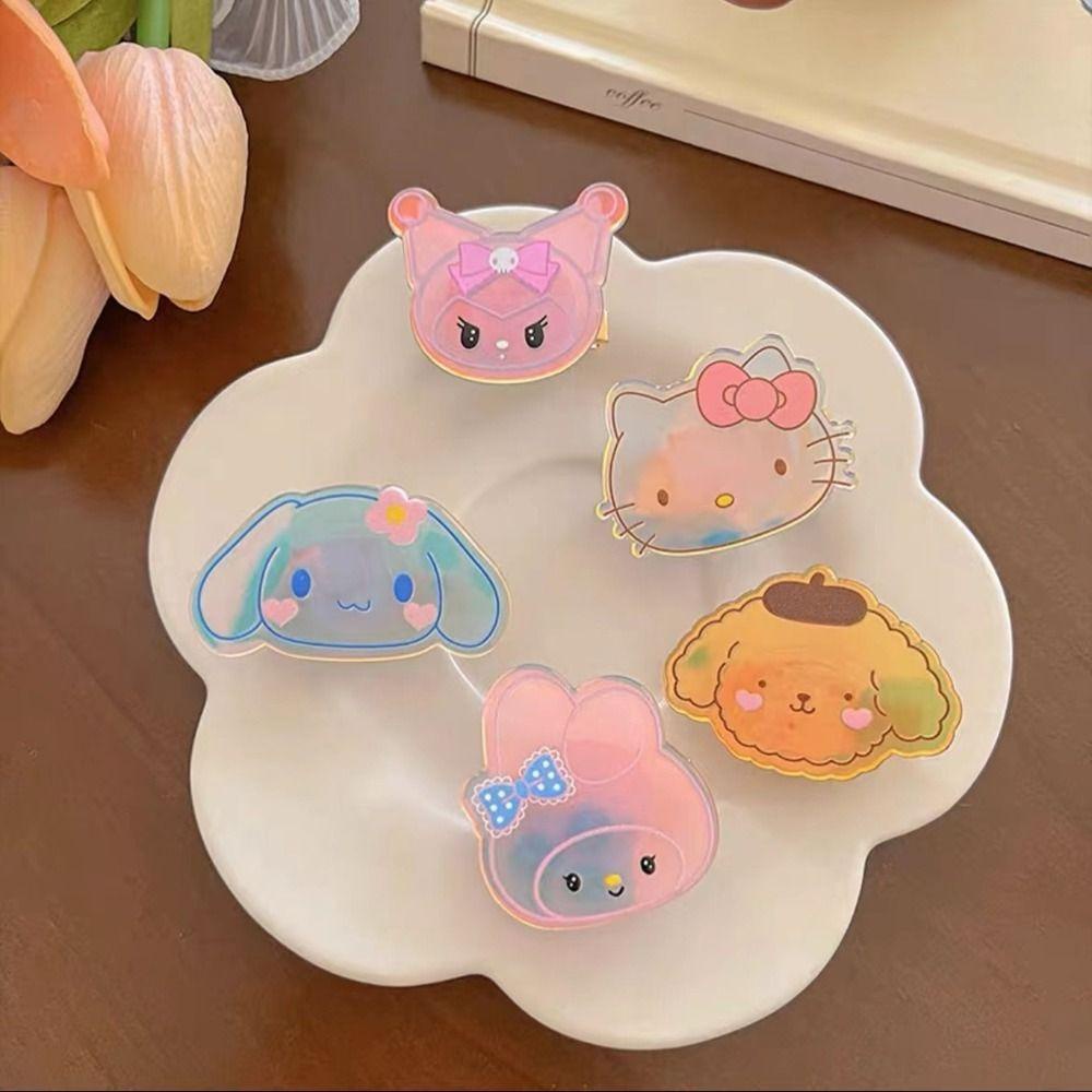 Kẹp Tóc Hình Melody Hoạt Hình Màu Dạ Quang Cho Bé Gái
