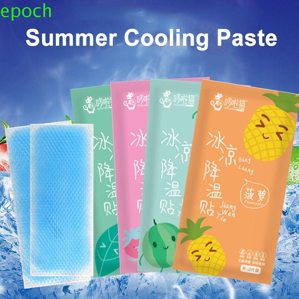 Epoch Miếng Dán Làm Mát Hydrogel Họa Tiết Trái Cây Hoạt Hình Dành Cho Học Sinh