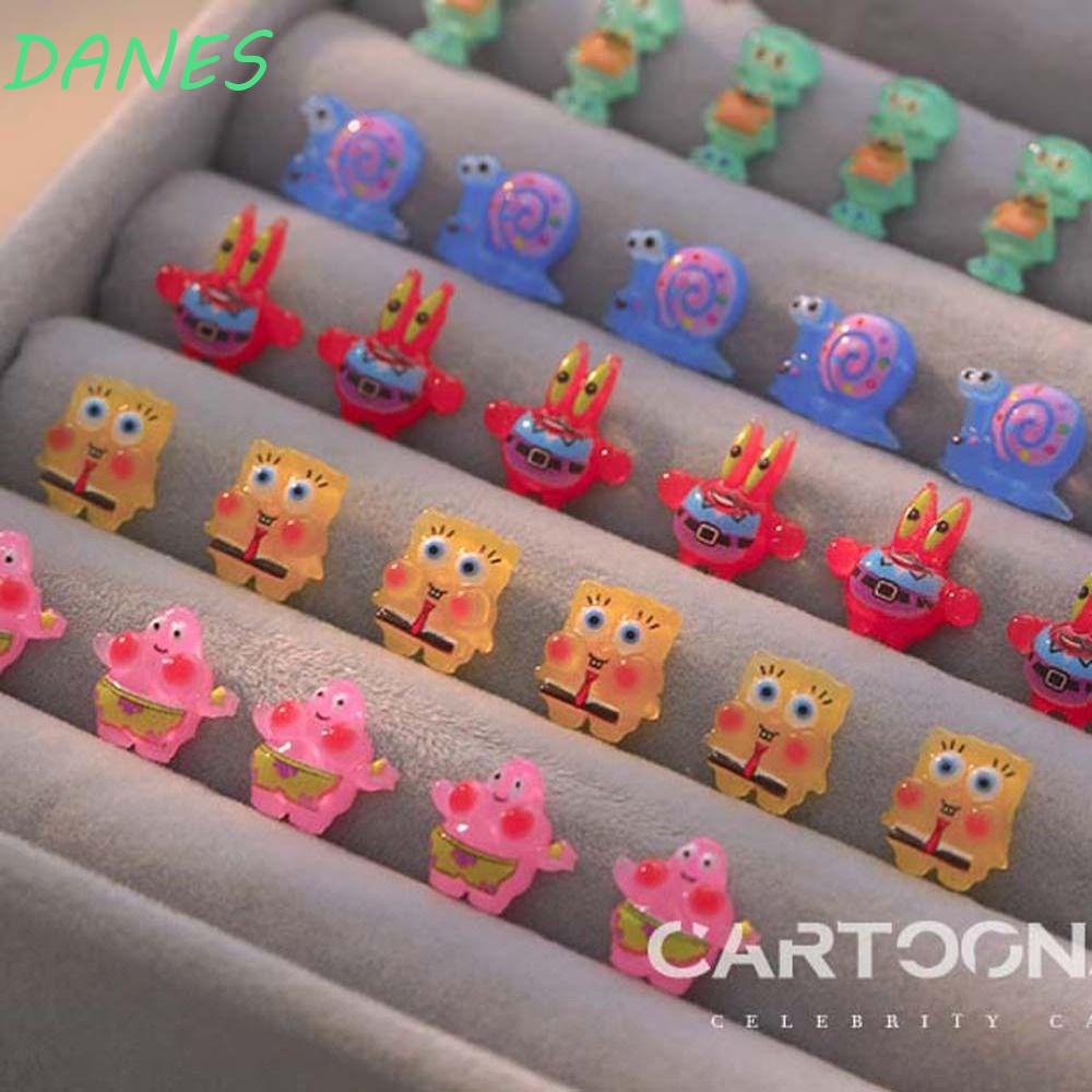 Phụ Kiện Trang Trí Móng Tay Họa Tiết Hoạt Hình SpongeBob Dễ Thương Cho Nữ