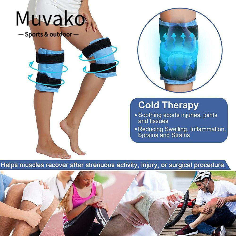MUVAKO Băng Quấn Bảo Vệ Đầu Gối Có Thể Điều Chỉnh Tiện Lợi Chất Lượng