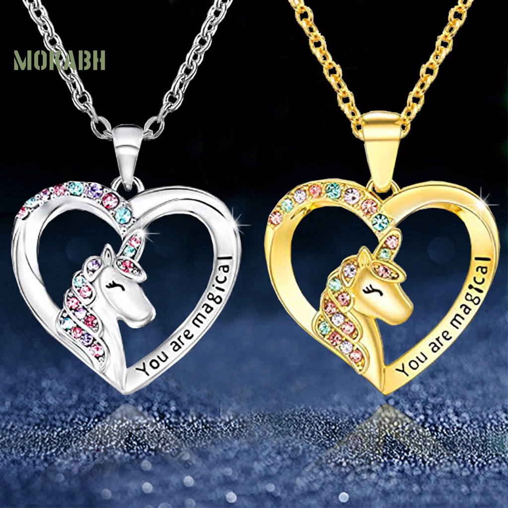 Vòng cổ Mặt Hình Trái Tim / Chữ Thập Đính Đá Nhiều Màu Sắc Thời Trang Cho Nữ