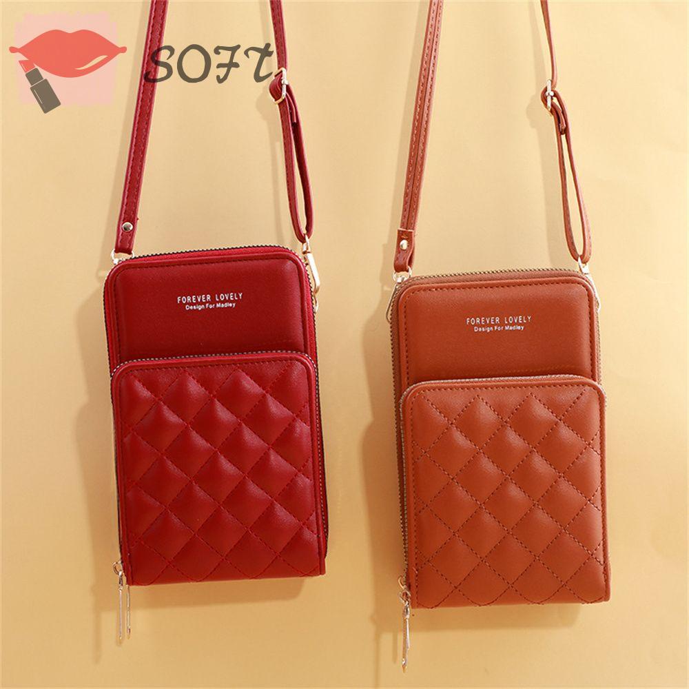 SOFTNESS Túi Xách Nữ Da PU Đựng Điện Thoại