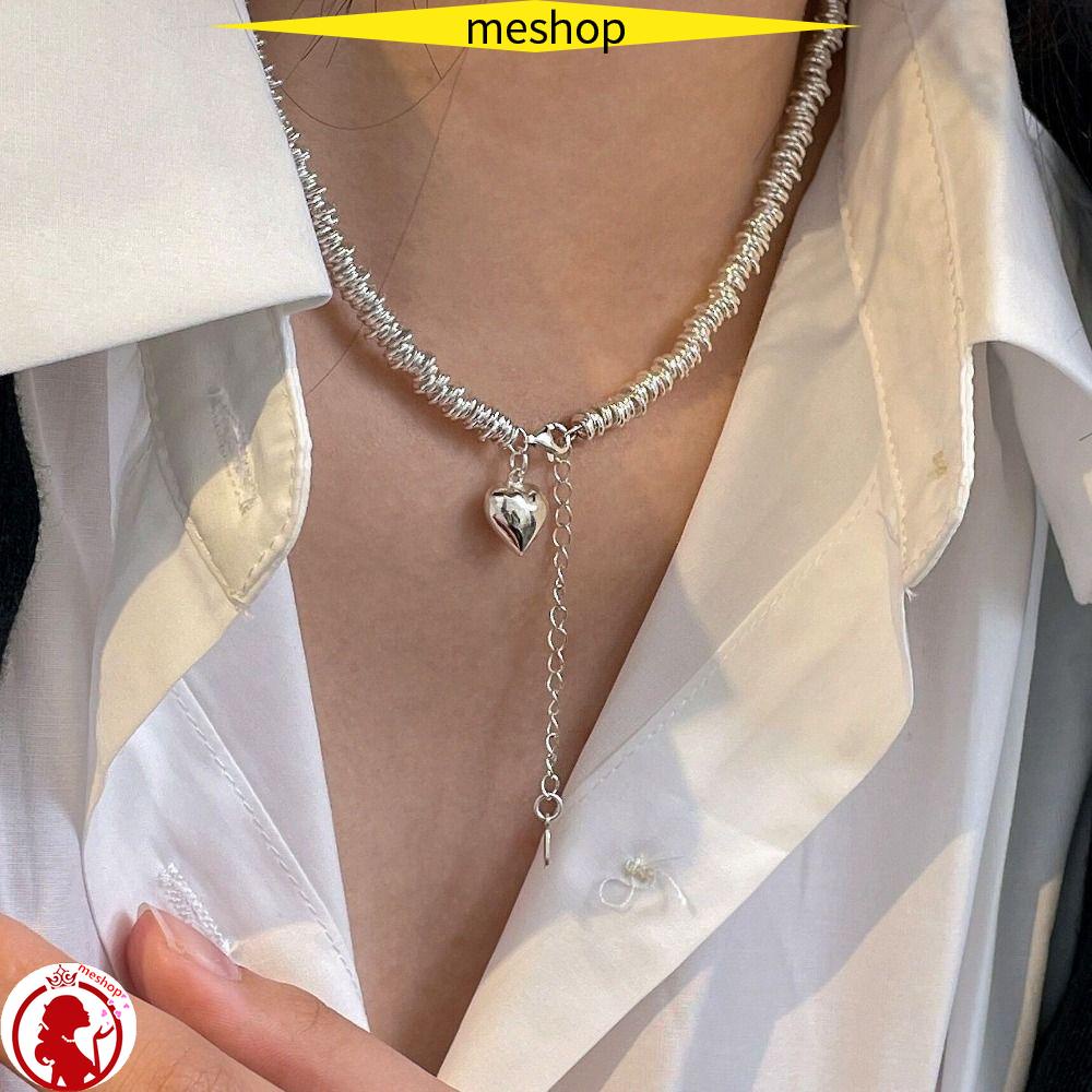 Vòng cổ Mặt Hình Trái Tim Phong Cách Vintage Đơn Giản Thích Hợp Làm Quà Tặng