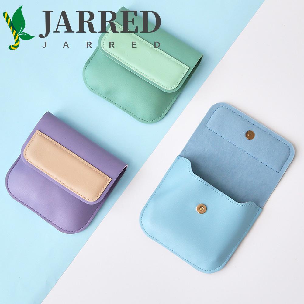 JARRED Ví Da Đựng Tiền Xu Son Môi Màu Macaron Xinh Xắn Giá Đỡ