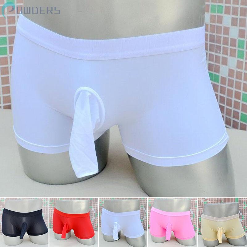 Thời Trang Quần Lót Boxer Sheath Bulge Trong Suốt Cho Nam Giới