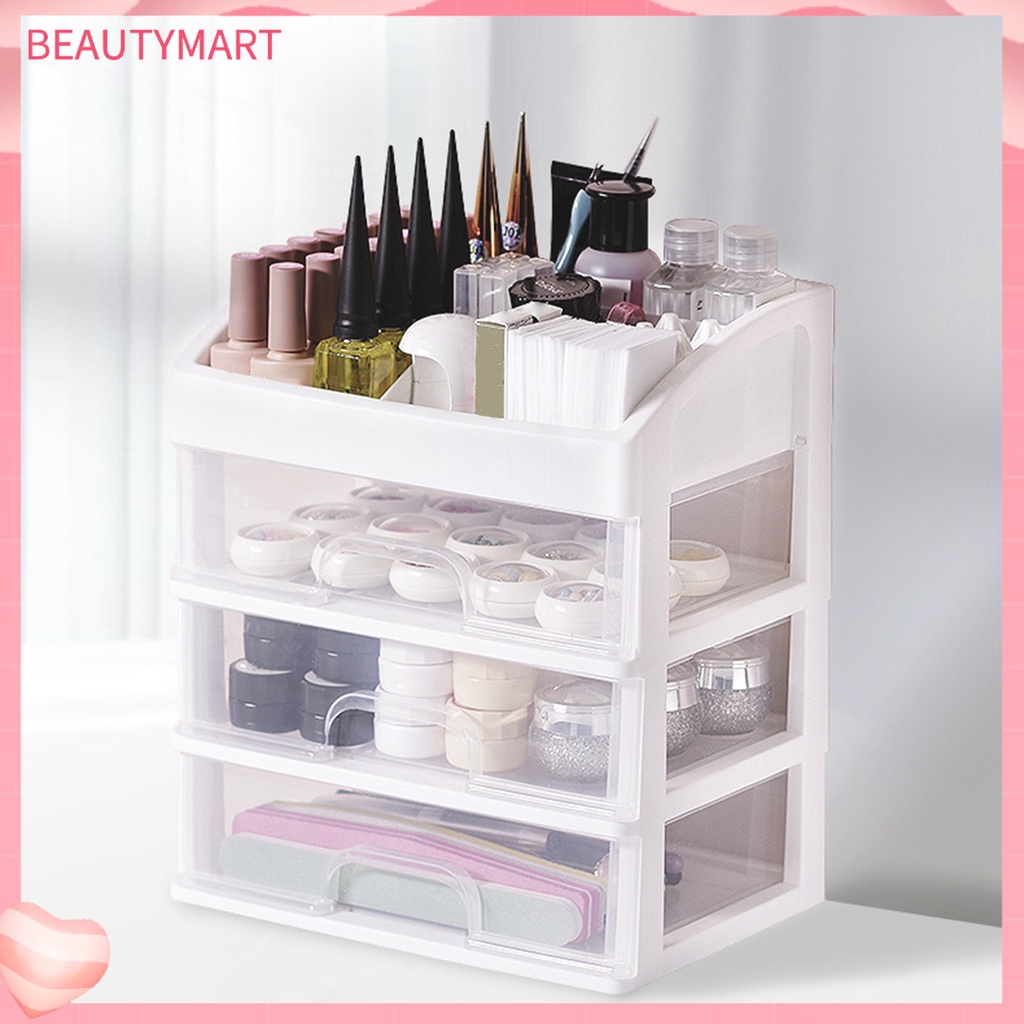 Hộp Đựng Đồ Trang Sức / Dụng Cụ Trang Điểm Làm Đẹp [beautymart] Bằng PP Mới Lạ Cho Nữ