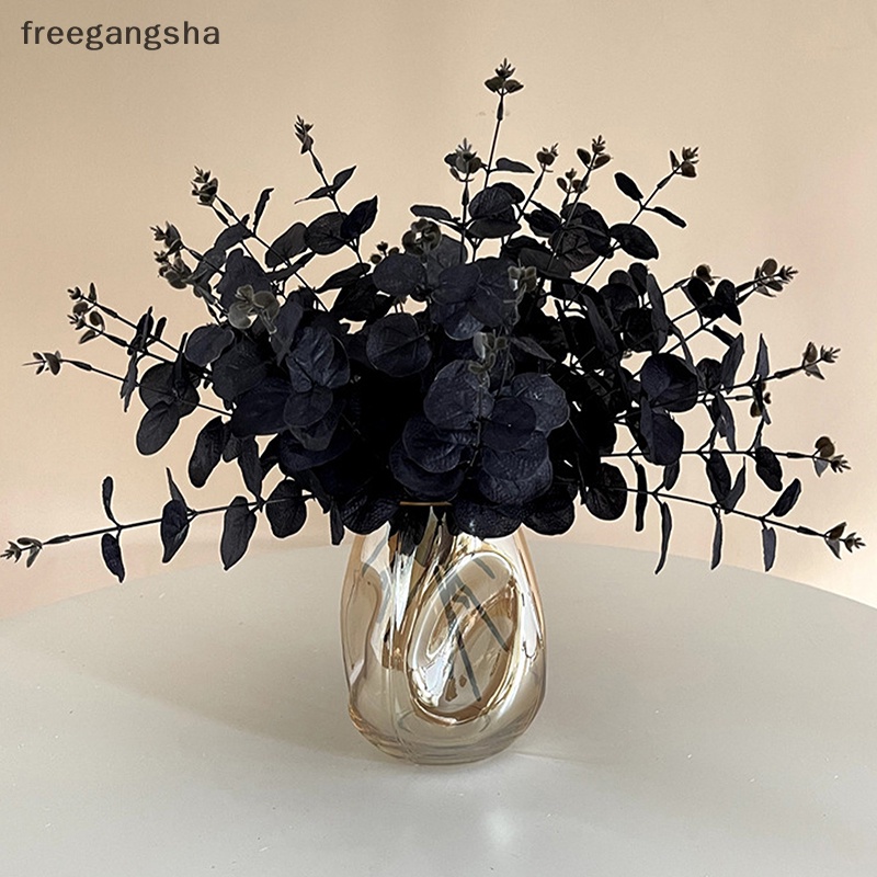 Hoa Khuynh Diệp Giả Màu Đen 34cm Trang Trí Phòng