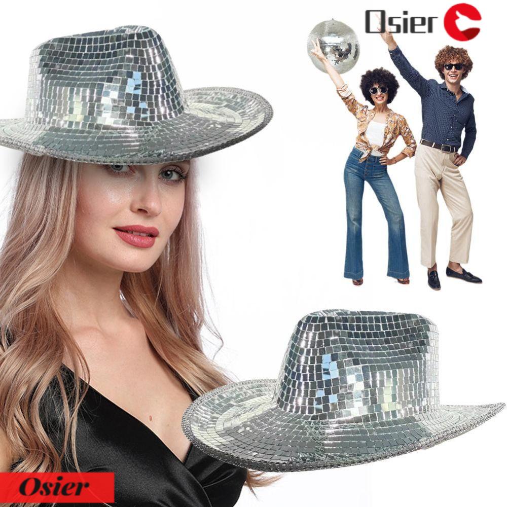 OSIER1 Mũ Cao Bồi Đính Kim Tuyến Lấp Lánh