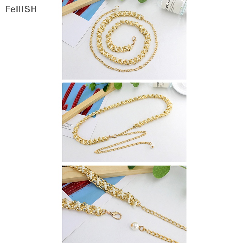 Thắt Lưng Co Giãn Đính Hạt Ngọc Trai Thời Trang Dành Cho Nữ 439br