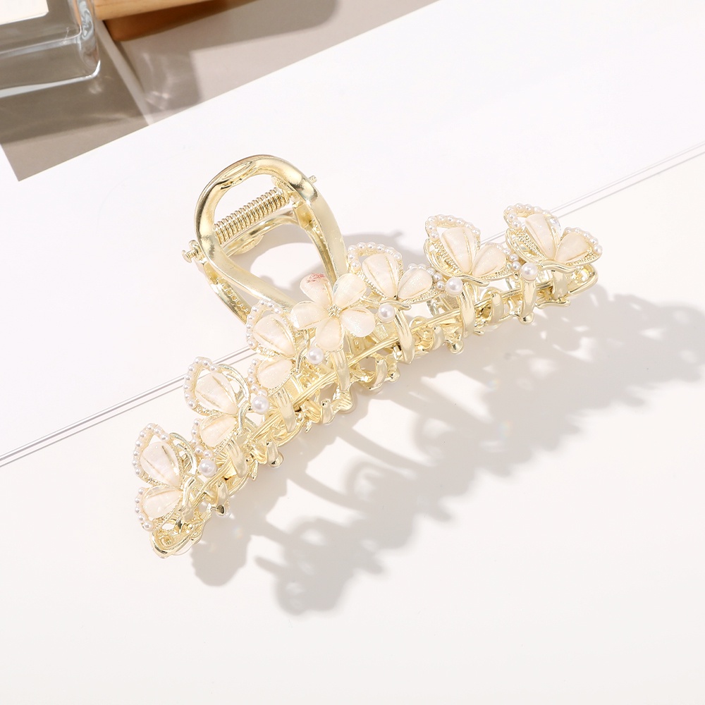 Haimeikang Kẹp Tóc Đính Đá Hình Hoa Lúa Mì Cỡ Lớn Thời Trang Cho Nữ