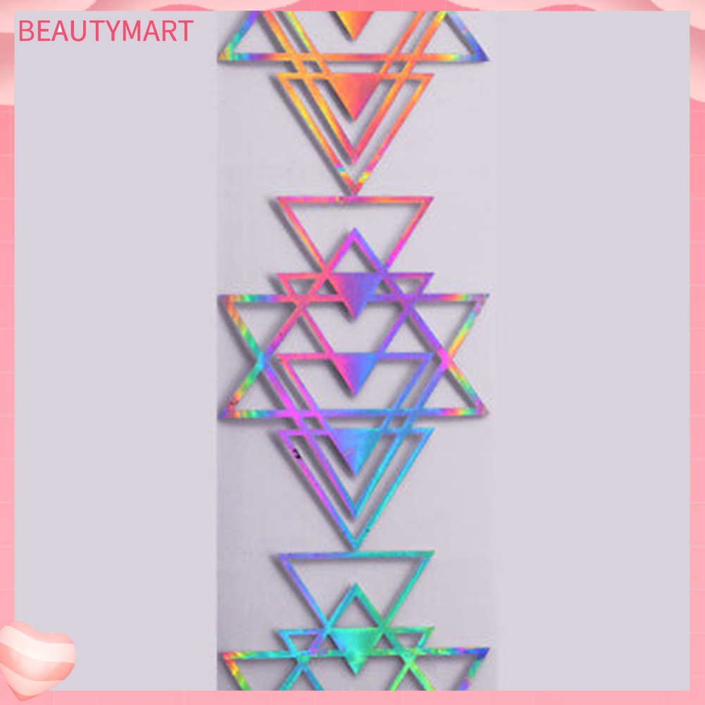 Đề Can Lá Nhôm Hình Tam Giác Màu Laser Dán Móng Nghệ Thuật