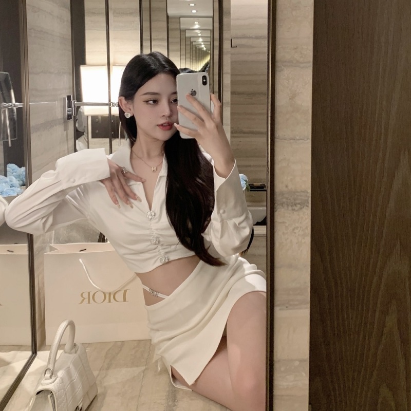 Chân Váy Xẻ Tà Lưng Cao Thời Trang Mùa Hè Quyến Rũ Cho Nữ