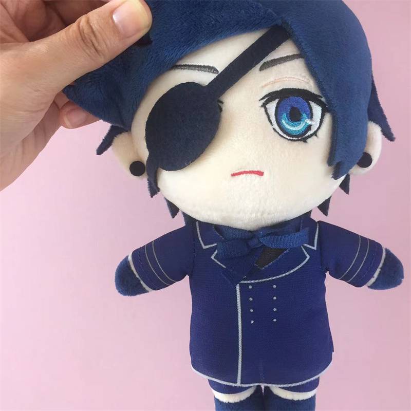 Thú Nhồi Bông Hình Nhân Vật Black Butler Ciel Phantomhive Màu Đen SY2 Cho Bé YS2