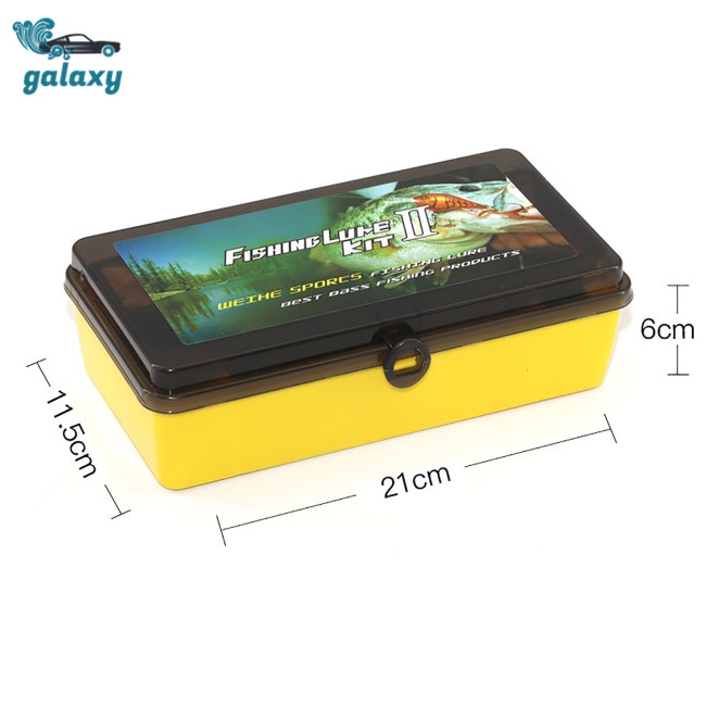 Galaxy Hộp 304 Mồi Câu Cá Giả Hình Giun Sâu Bằng Nhựa Kèm Hộp Đựng