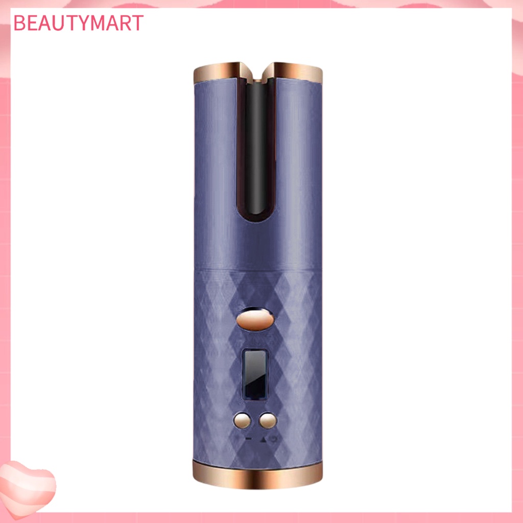 Máy Uốn Tóc Không Dây Chống Bỏng Màn Hình LCD Sạc USB