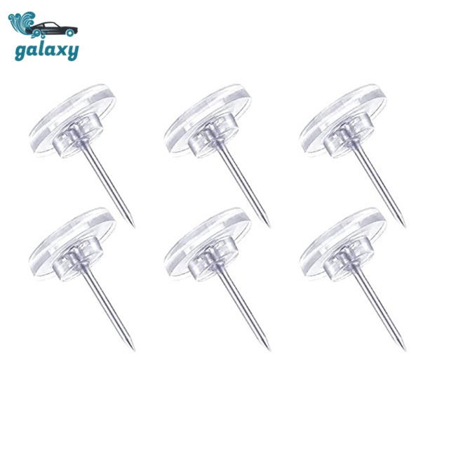 Galaxy Bộ 100 Ghim Bấm Hình Tròn Trong Suốt Dùng Trang Trí