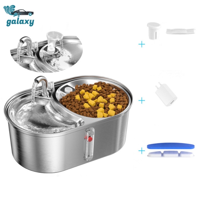 Galaxy Bình Uống Nước 3l Bằng Thép Không Gỉ Cho Thú Cưng