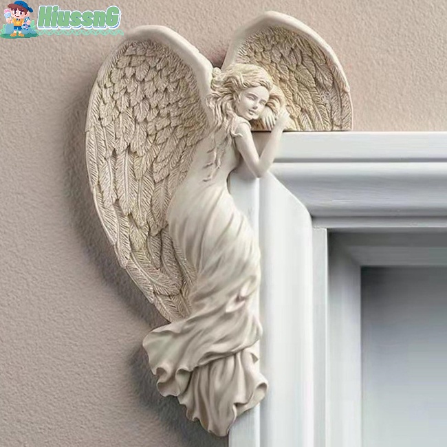 Khung Cửa Hình Đôi Cánh Thiên Thần Bằng Nhựa Resin