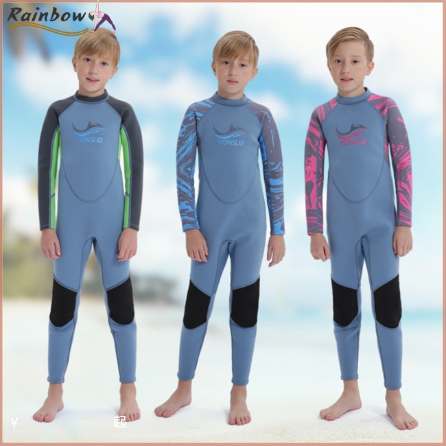 Bộ Đồ Lặn Một Mảnh Tay Dài Chống Nắng Dày 3mm Giữ Ấm Nhiều Màu Tùy Chọn