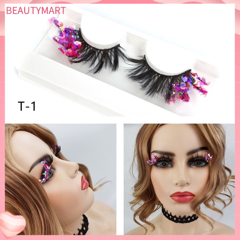 1 Cặp Lông Mi Giả beautymart Hiệu Ứng 3D Chuyên Nghiệp Dành Cho Nữ