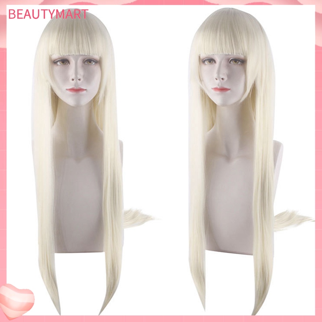 Tóc Giả Dài Thẳng Kèm Mái Bằng Sợi Tổng Hợp Thời Trang Cho Nữ