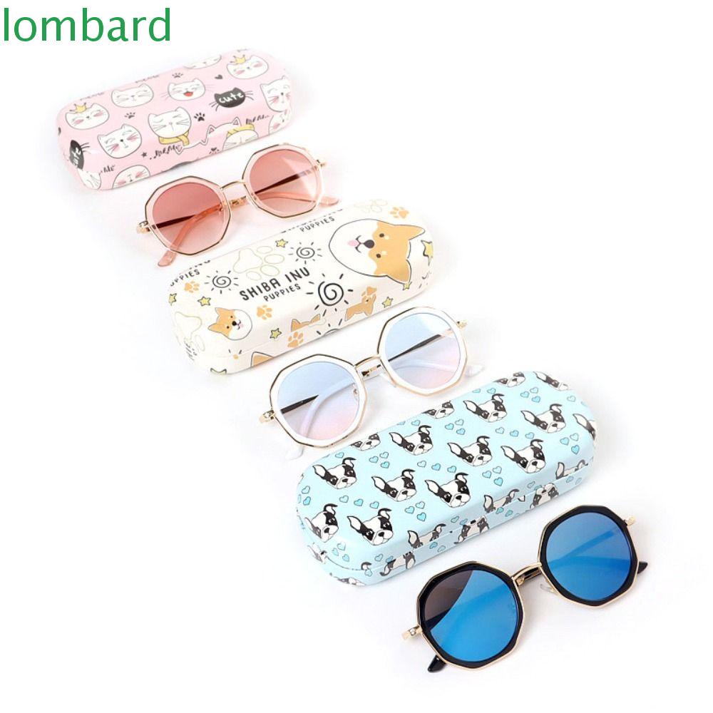LOMBARD Hộp Đựng Mắt Kính Hình Thú Hoạt Hình Dễ Thương Cho Bé Gái Ốp