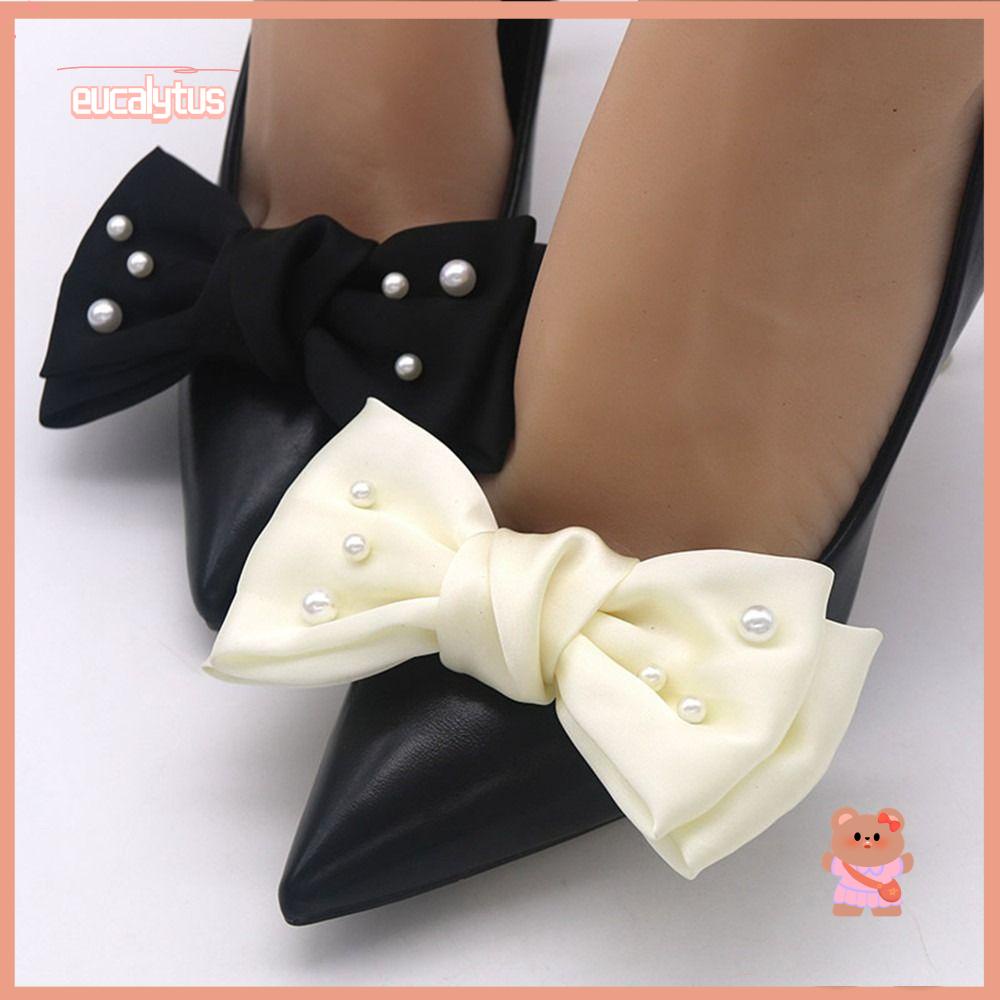 EUTUS 1 Cặp Khóa Kẹp Giày Hình Nơ Tháo Rời Được