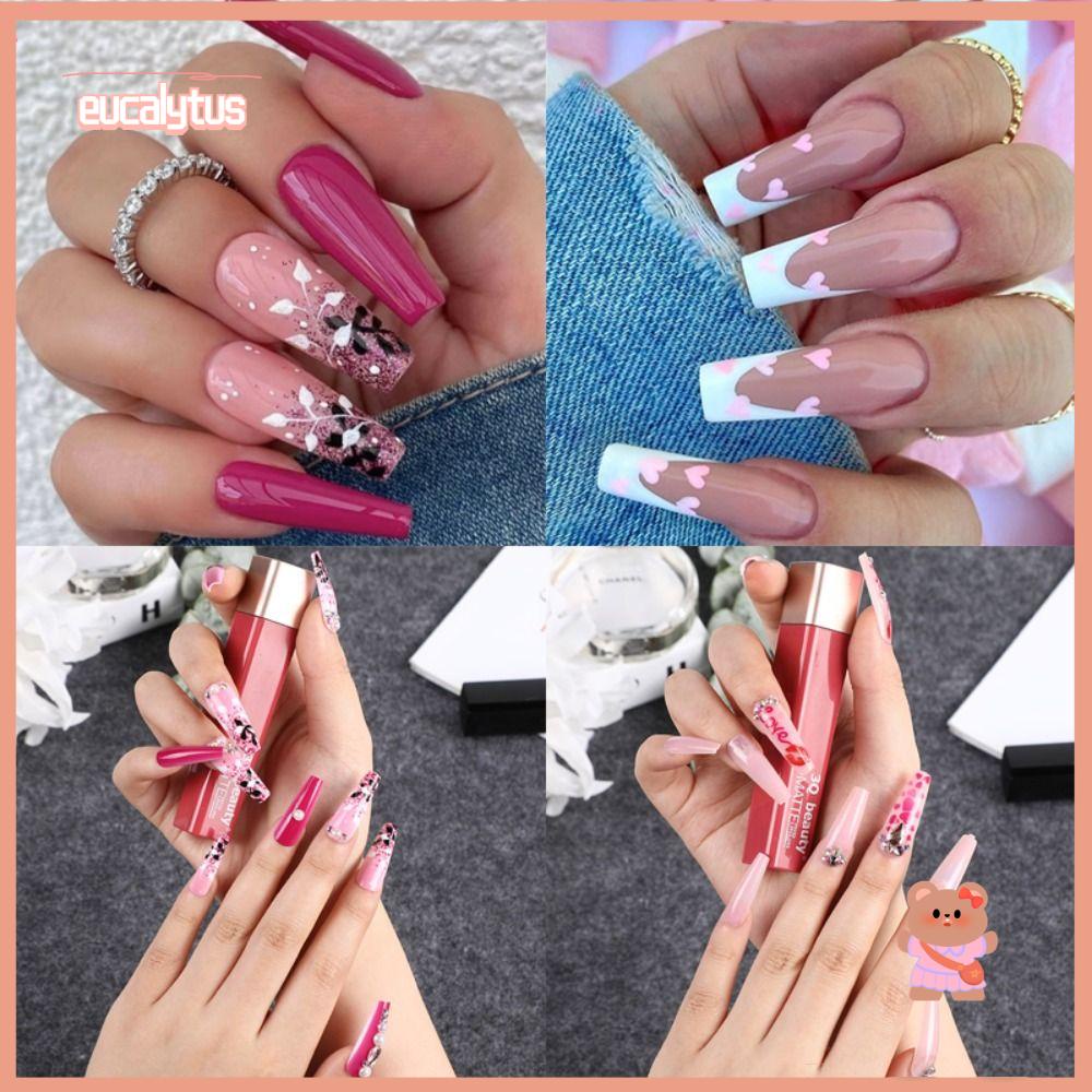 EUTUS Bộ Móng Tay Giả Tự Trang Trí Nghệ Thuật