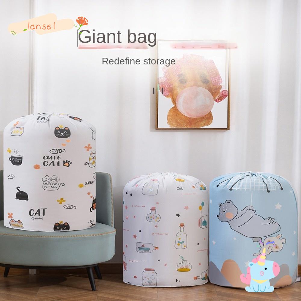 LANSEL Túi Dây Rút Đựng Chăn Mền Chất Liệu Cotton Eva Chống Bụi