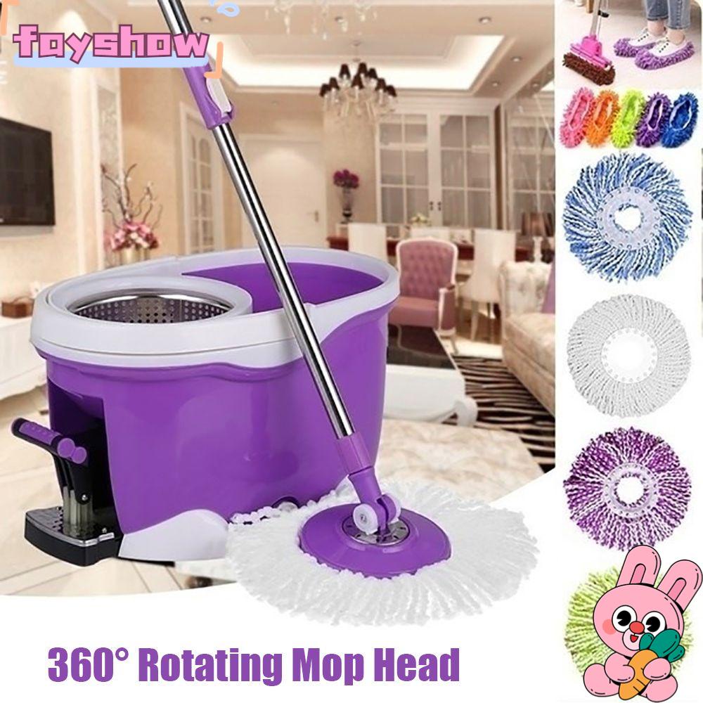 FAY Đầu Cây Lau Nhà Ma Thuật 360 Độ Tiện Dụng° Bàn Chải Thay Thế Bằng Sợi Micro Có Thể Xoay Đ