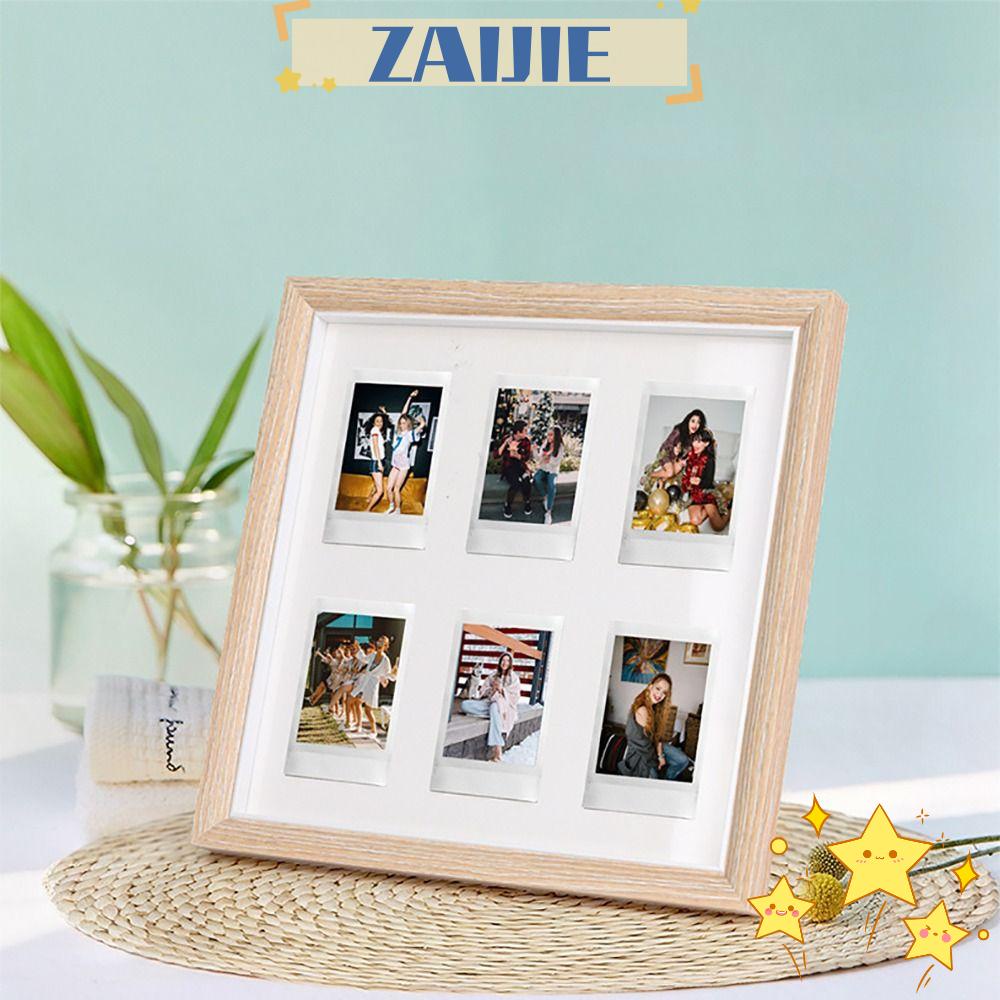 Khung Ảnh ZAIJIE24 275mm * 275mm Bằng Gỗ Hình Vuông Đơn Giản Sáng Tạo Trang Trí Nhà Cửa