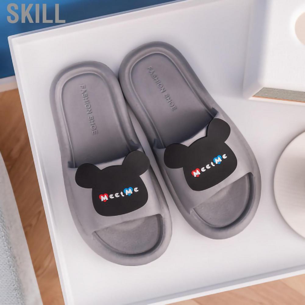 Skill Slippers Foam Quiet Relax Feet Wear Resistant Lightweight Cartoon Summer Home Bathroom Sandals