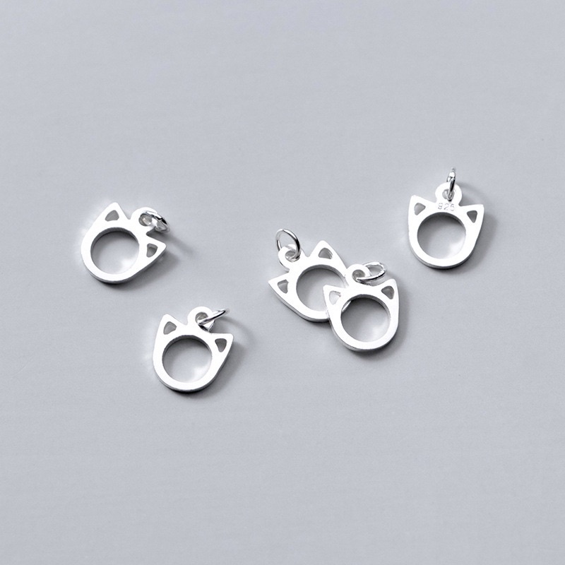 GIÁ SỈ  [S925] Charm bạc treo hình mặt mèo - PH876 [Hàng loại 1 - SIÊU ĐẸP]