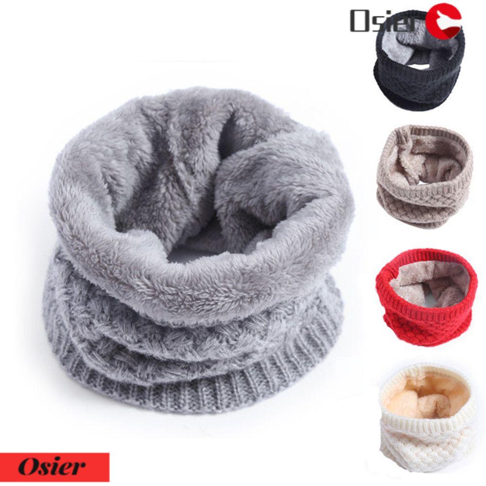 OSIER1 Khăn Choàng Cổ Thể Thao Dệt Kim Dày Giữ Ấm Mùa Thu Đông Cho Nam Nữ