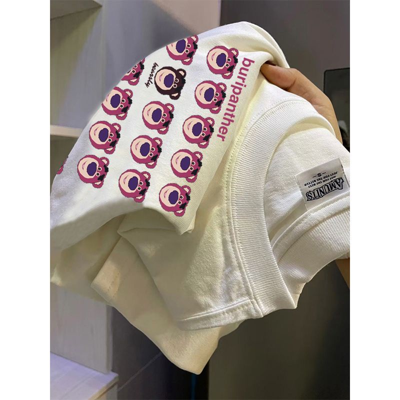Áo Thun Tay Ngắn Chất Liệu 100% cotton Dáng Rộng Năng Động Thời Trang Mùa Hè Theo Phong Cách Hàn Quốc Cho Cả Nam