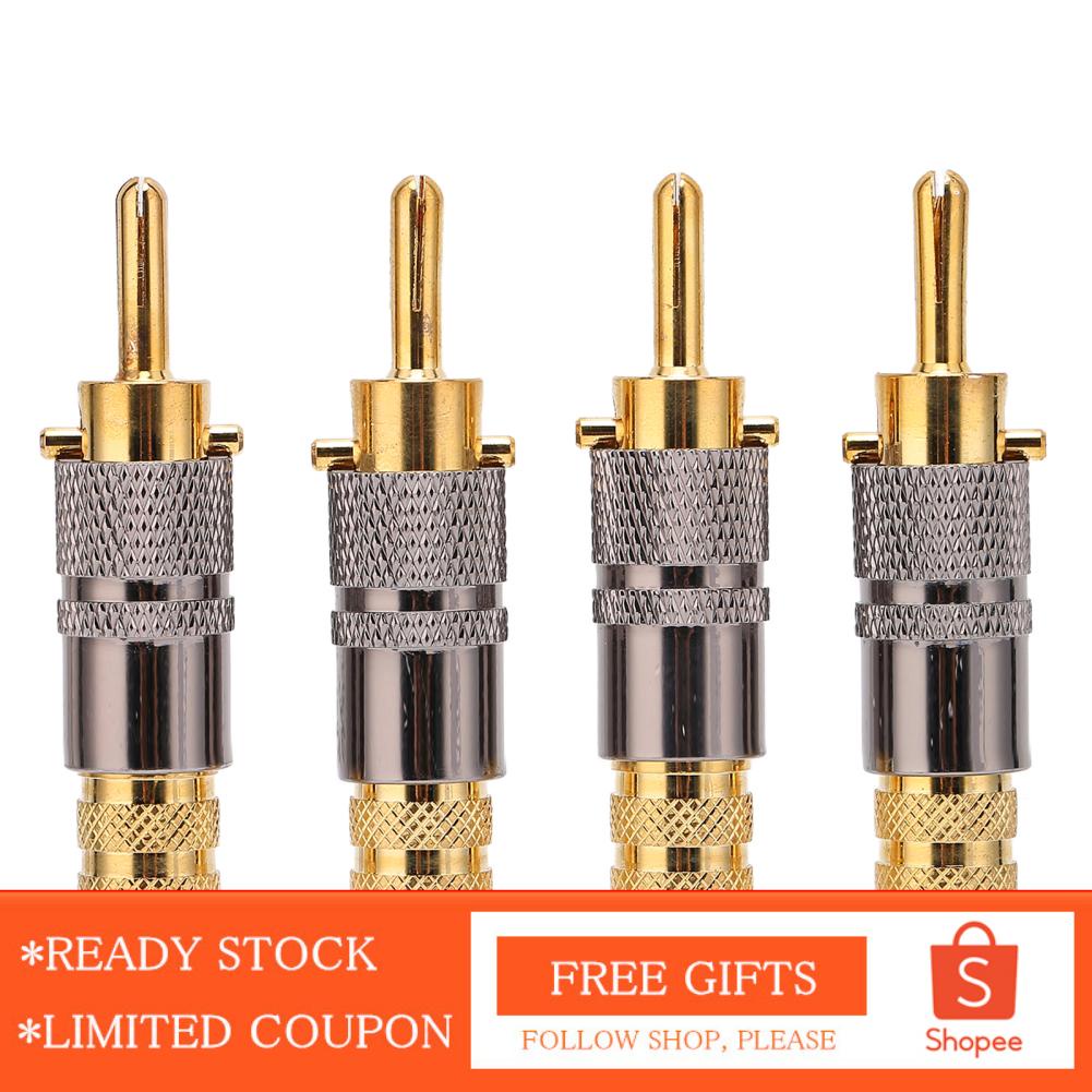 Alwaysonline Banana Speaker Plugs Plug HIFI Cable Connector For 8.7mm NEW