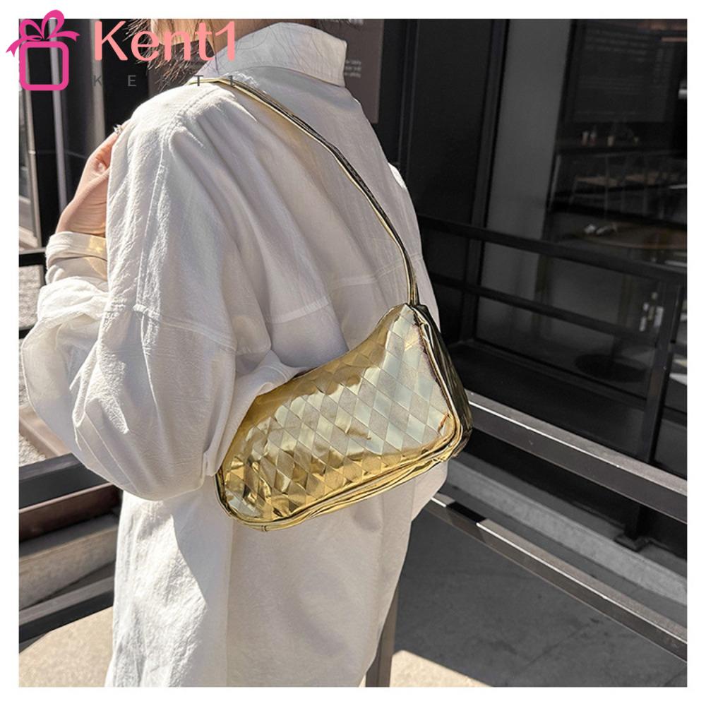 KENT1 Túi Xách Tay Họa Tiết Vân Đá Đơn Giản Phong Cách Retro