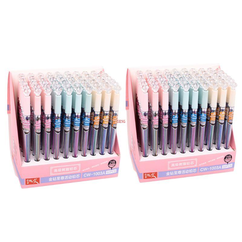 Ruột Bút Chì Bấm 0 5mm 0 7 mm 2B Nhiều Màu Sắc Chống Vỡ Dành Cho Học Sinh