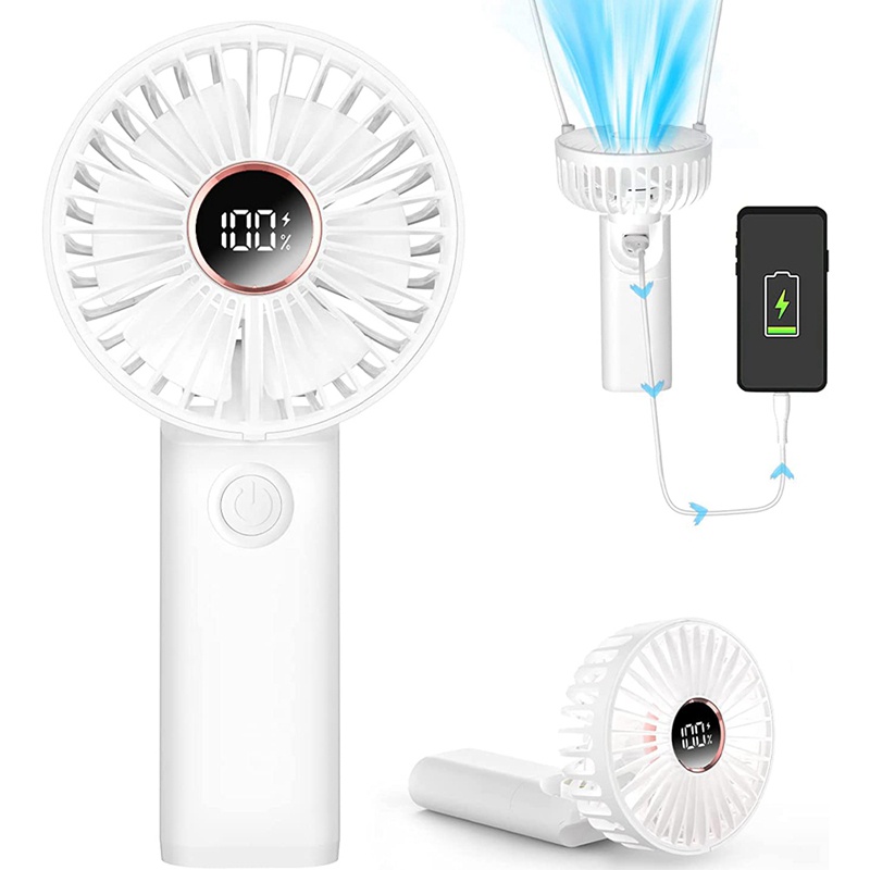 1 Quạt Cầm Tay Chạy Pin Di Động