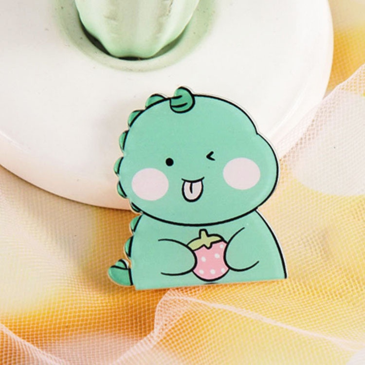 Ghim Cài Áo Hình Khủng Long Hoạt Hình Bằng Acrylic Mềm Mại Và Đáng Yêu Kiểu Nhật Bản Và Hàn Quốc