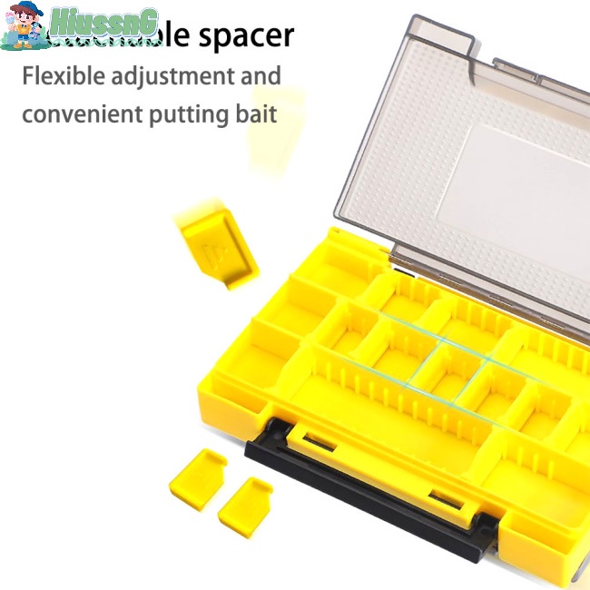 Hộp Đựng Mồi Câu Cá Hai Mặt Có Tay Cầm Tiện Lợi